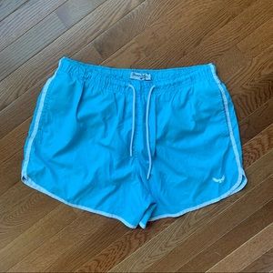 Vintage Baby Blue Swim Shorts